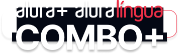 O combo+ é a junção do alura+ e o alura lígua.